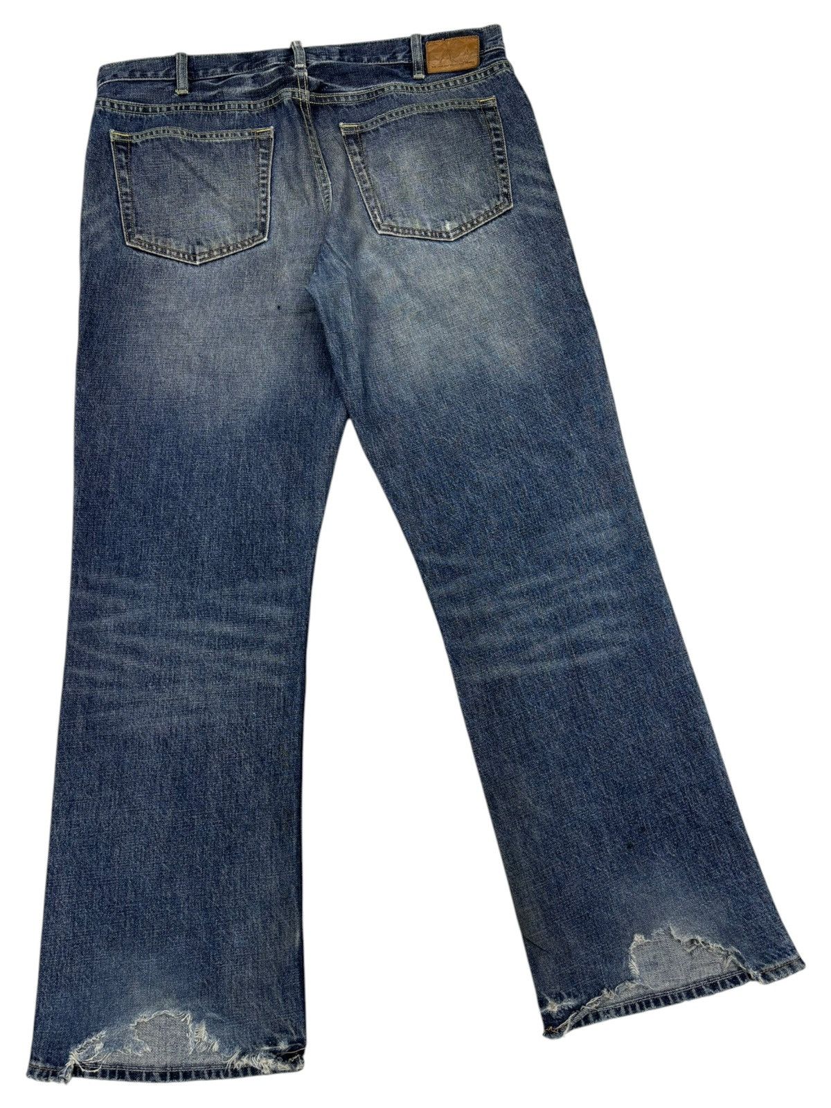 Kapital BAGGY FLARE JEANS DISTRESSED DENIM GAP AGE WASH JEANS Size US 37 - 4 Thumbnail