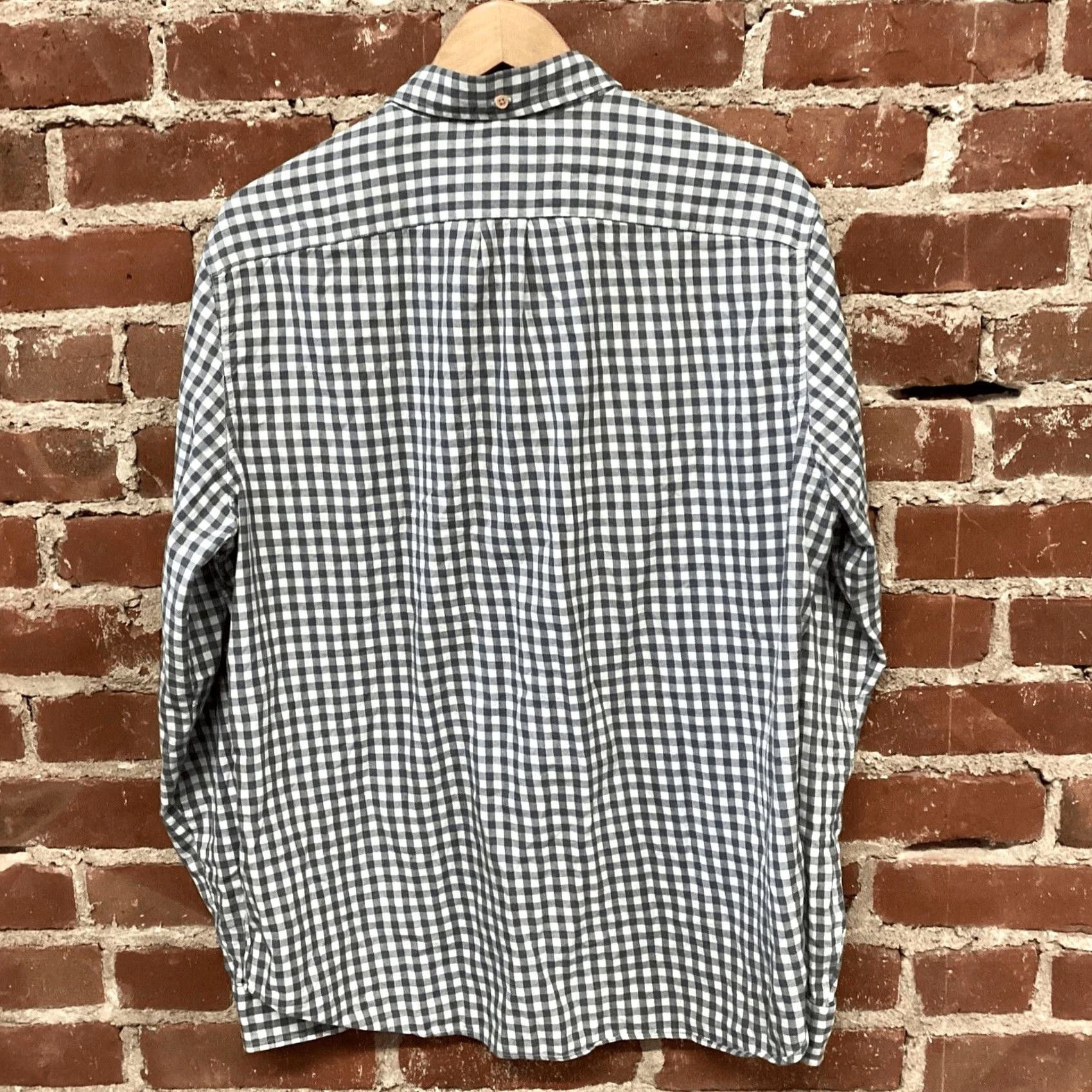 J.Crew J. Crew Mens Large Button Up Shirt Long Sleeve Blue White Check Casual Size US L / EU 52-54 / 3 - 3 Thumbnail