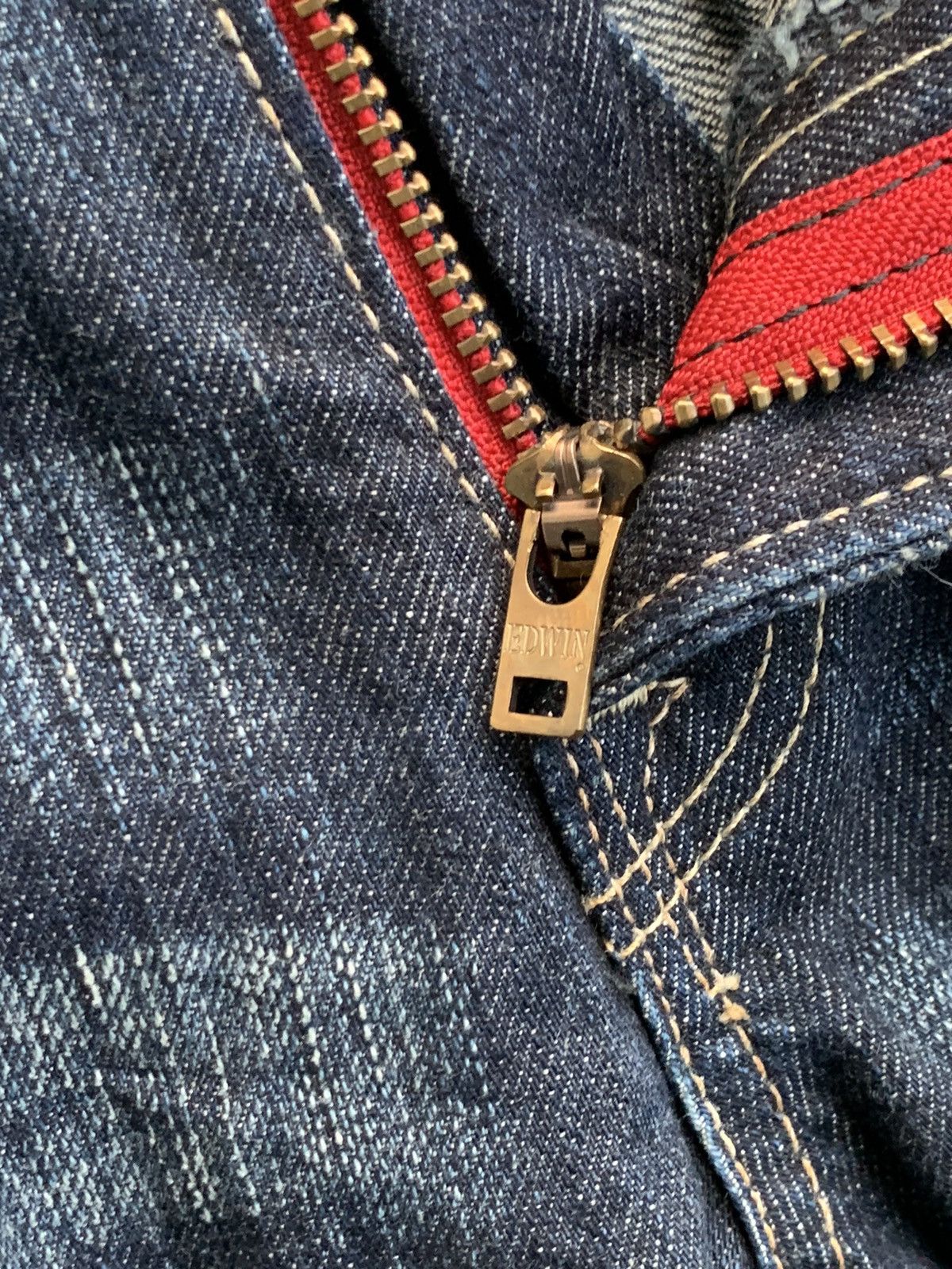 Edwin × Japanese Brand × Vintage Edwin Denim Blue Trip 503 Vintage Size US 34 / EU 50 - 10 Thumbnail
