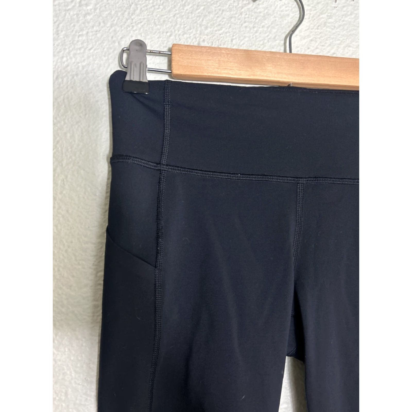 Lululemon lululemon Pace Rival Crop Leggings Black Womens Yoga Pants Size 4 26x24 Size 27" / US 4 / IT 40 - 4 Thumbnail