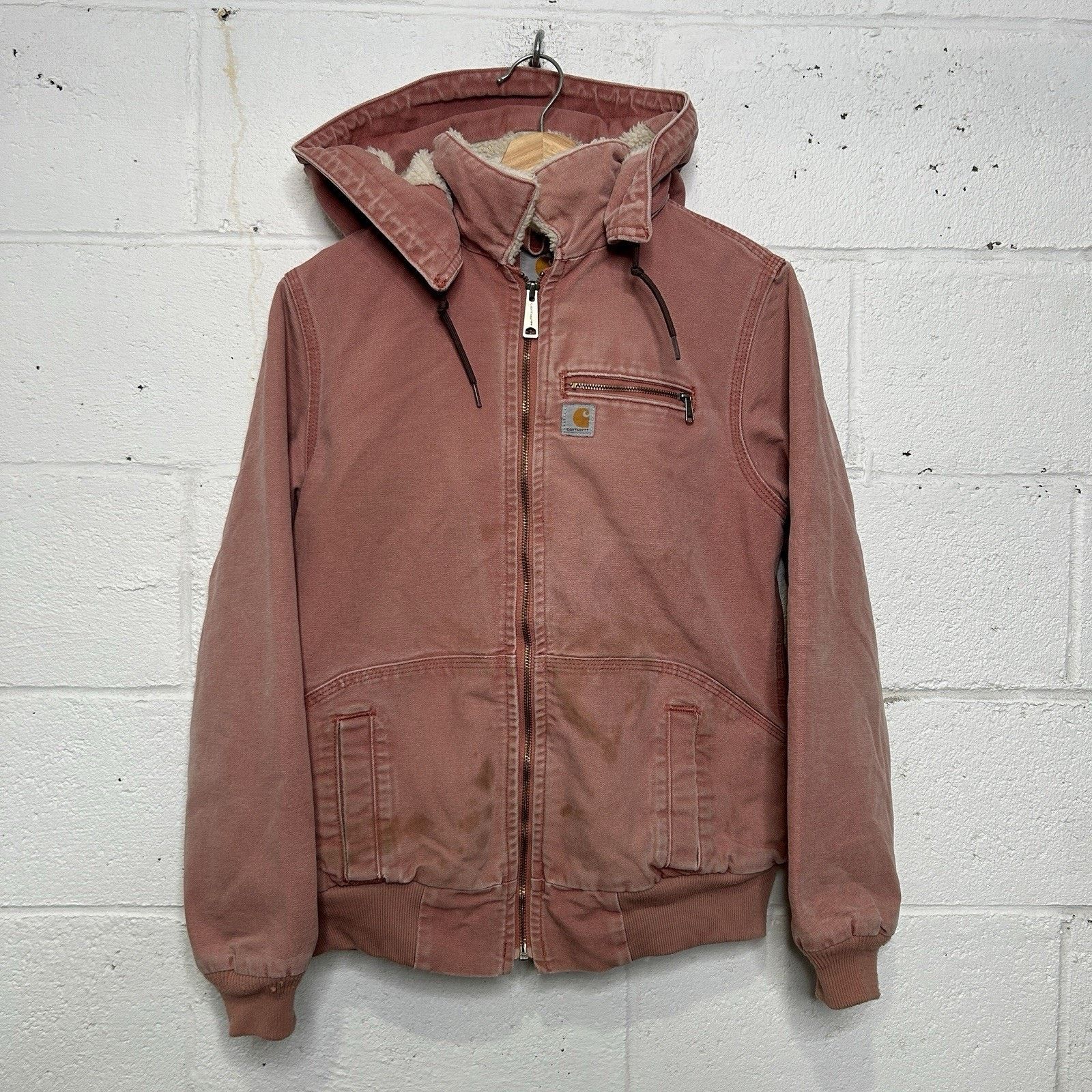 Carhartt Carhartt Sherpa-Lined Wildwood Jacket “Dried Pink Rose" Size S / US 4 / IT 40 - 1 Thumbnail