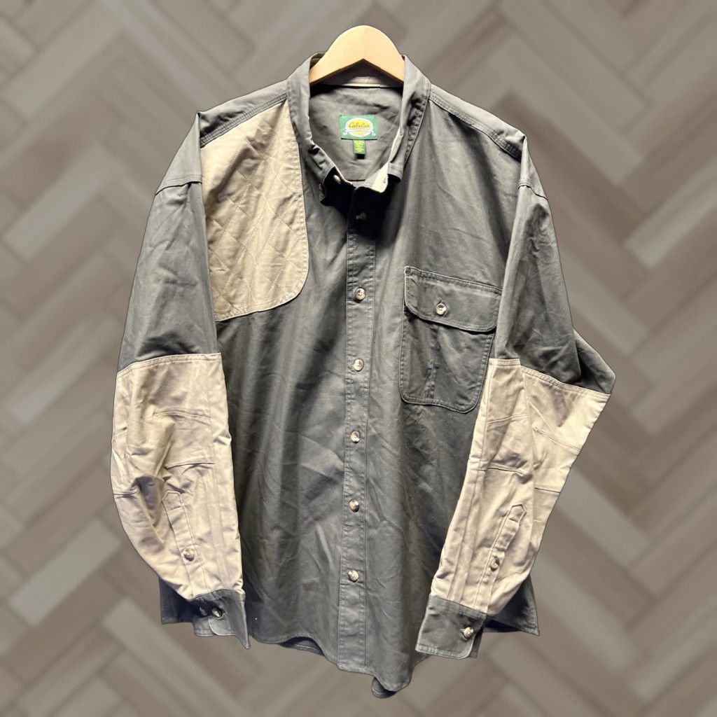 Vintage Cabela's Shirt Mens 2XL Button Down Shooting Hunting Hiking Outdoors Crew-Neck? Size US XXL / EU 58 / 5 - 1 Thumbnail