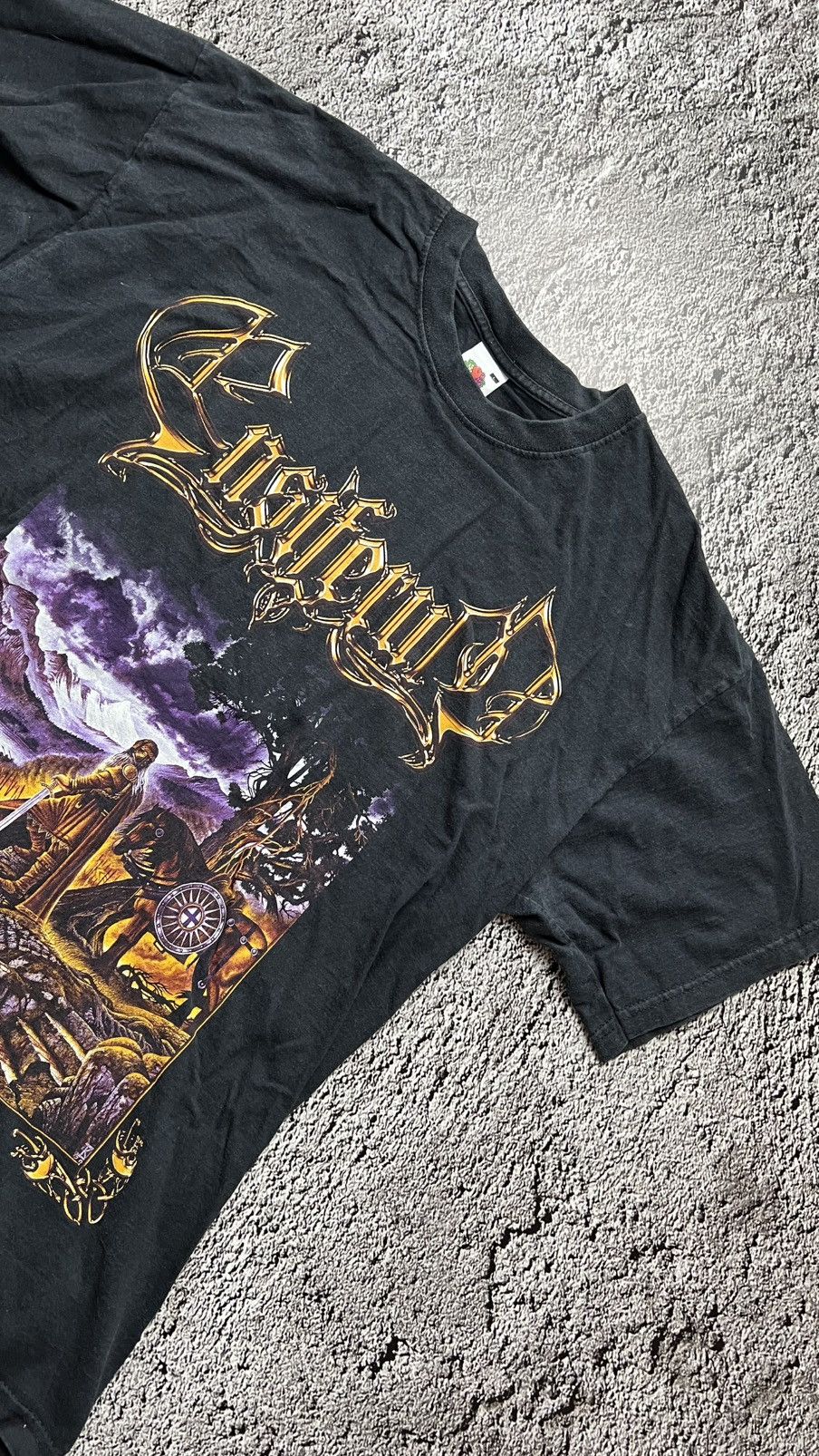 Fruit Of The Loom 2005 Ensiferum EU tour black metal folk t shirt y2k Size US L / EU 52-54 / 3 - 2 Thumbnail