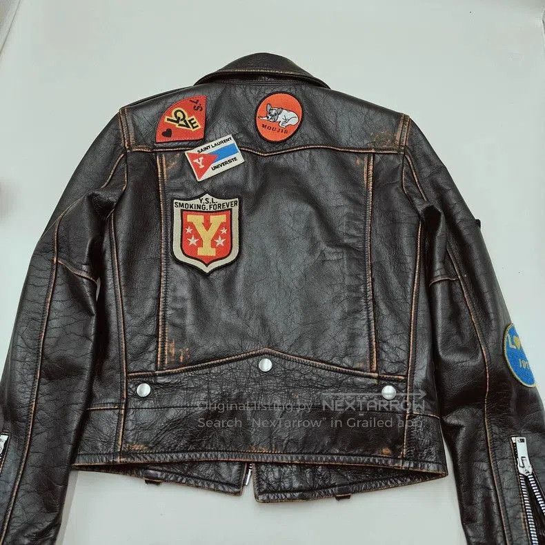Saint Laurent Paris black leather Saint Laurent biker jacket. Size US M / EU 48-50 / 2 - 9 Thumbnail