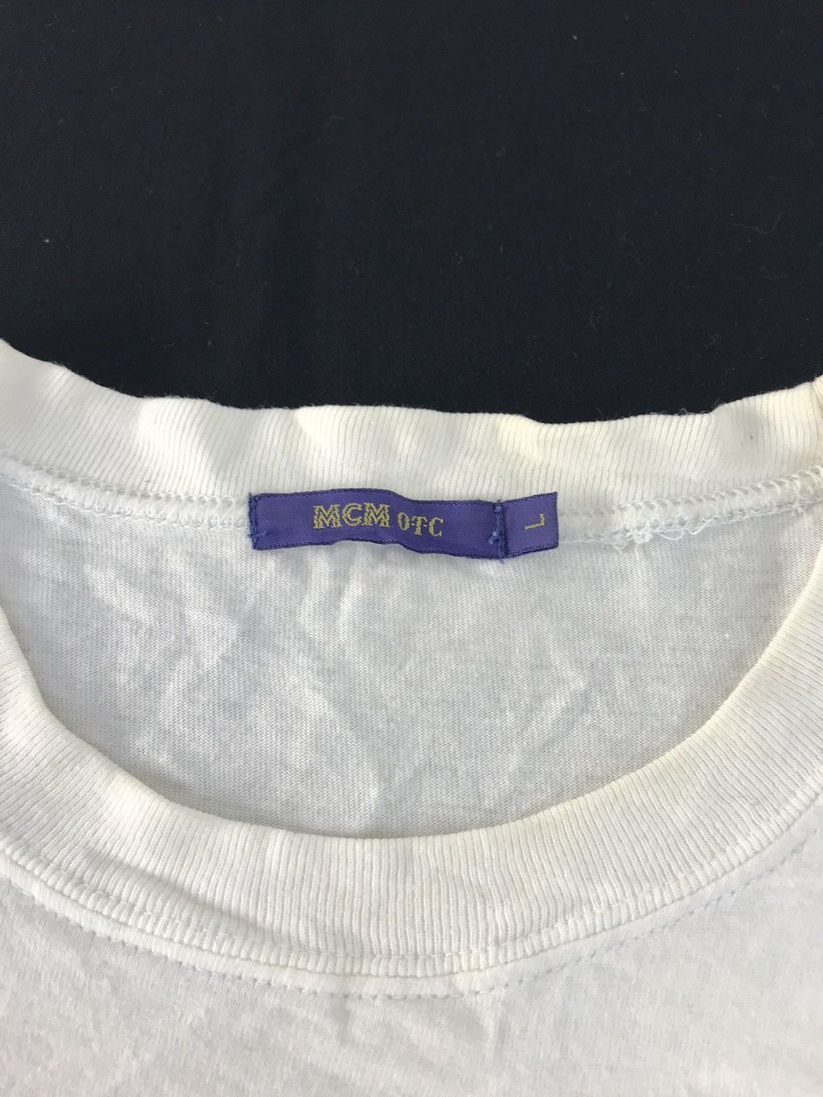Designer × MCM Hype MCM Otc Big Logo Crewneck White Tee Size L / US 10 / IT 46 - 4 Thumbnail