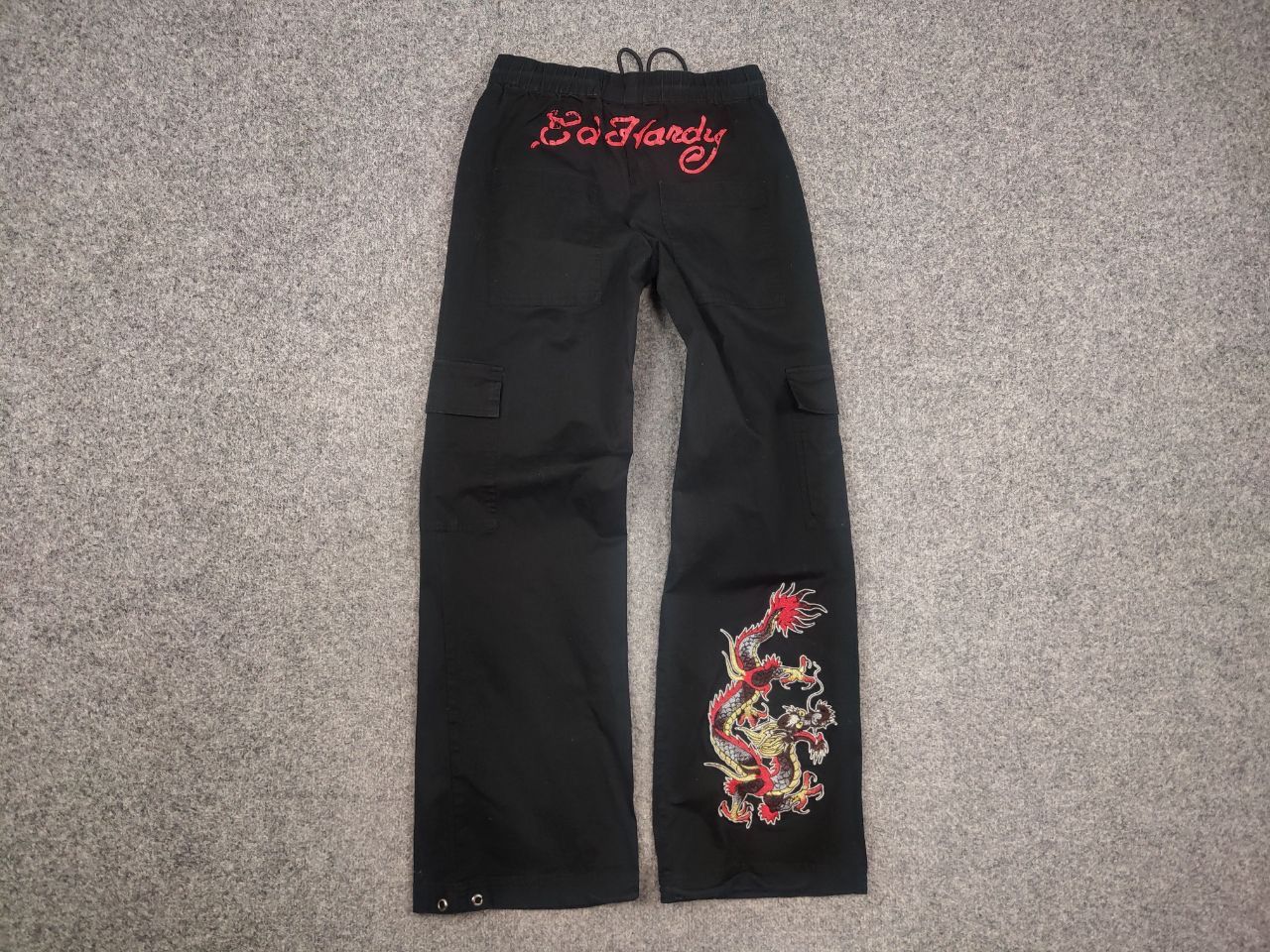 Ed Hardy Ed Hardy Vintage Y2K Style Dragon Embroidered Cargo Pants Size US 30 / EU 46 - 10 Thumbnail