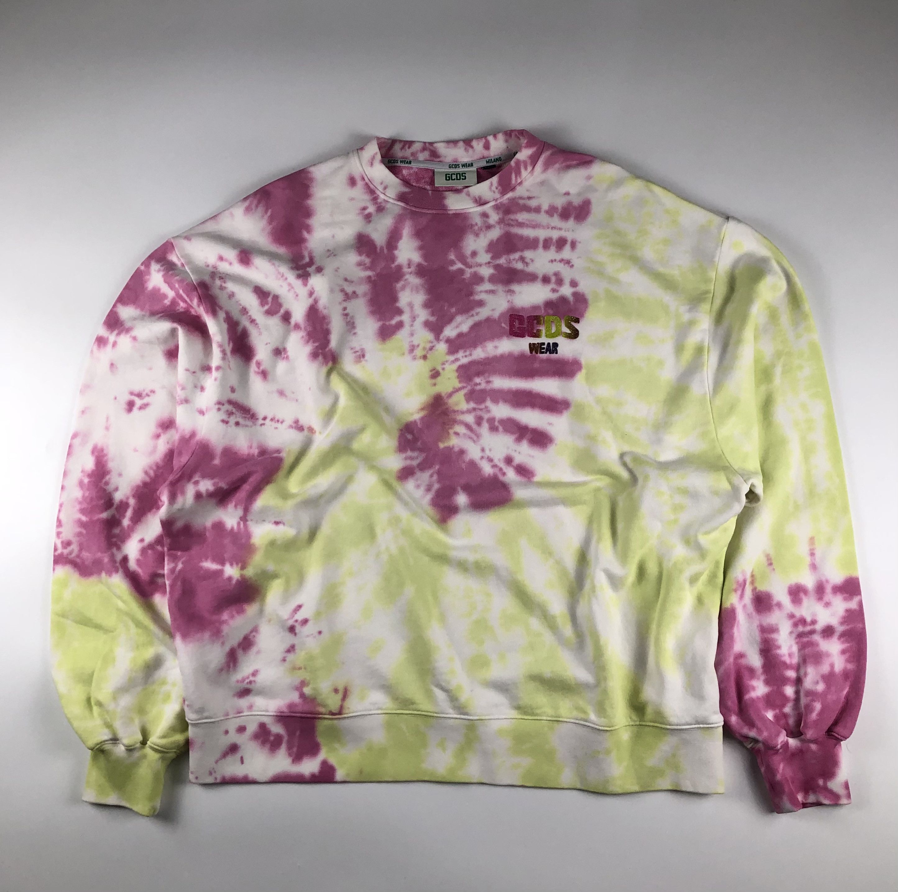 GCDS GCDS Wear Milano Tie-Dye Logo Sweatshirt Size US M / EU 48-50 / 2 - 3 Thumbnail