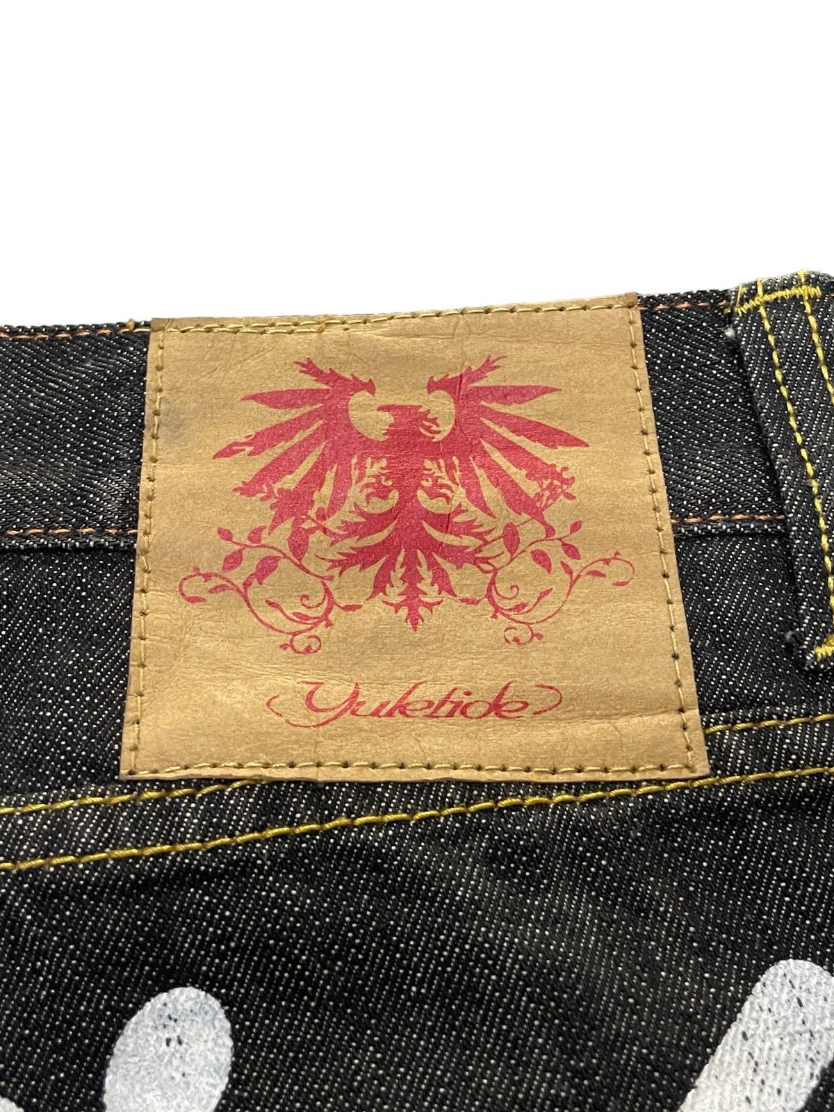 Hysteric Glamour × Japanese Brand × Maharishi Y2k Yuletide Japan Yakuza Tattoo Raw Jeans Size US 32 / EU 48 - 16 Thumbnail