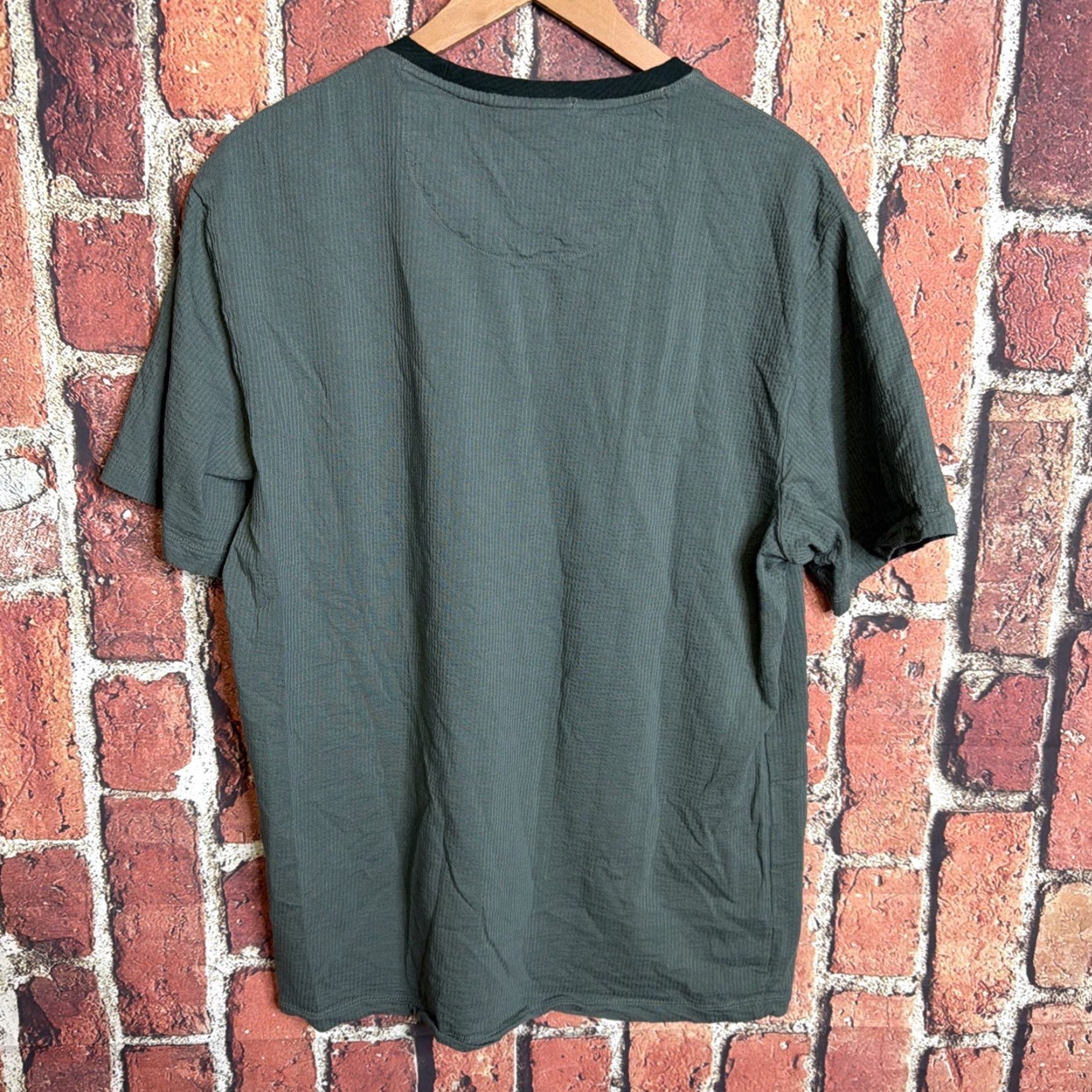 Scotch & Soda Scotch & Soda T-Shirt Cotton Green Mens XL Crew Neck Short Sleeve Regular Size US XL / EU 56 / 4 - 4 Thumbnail