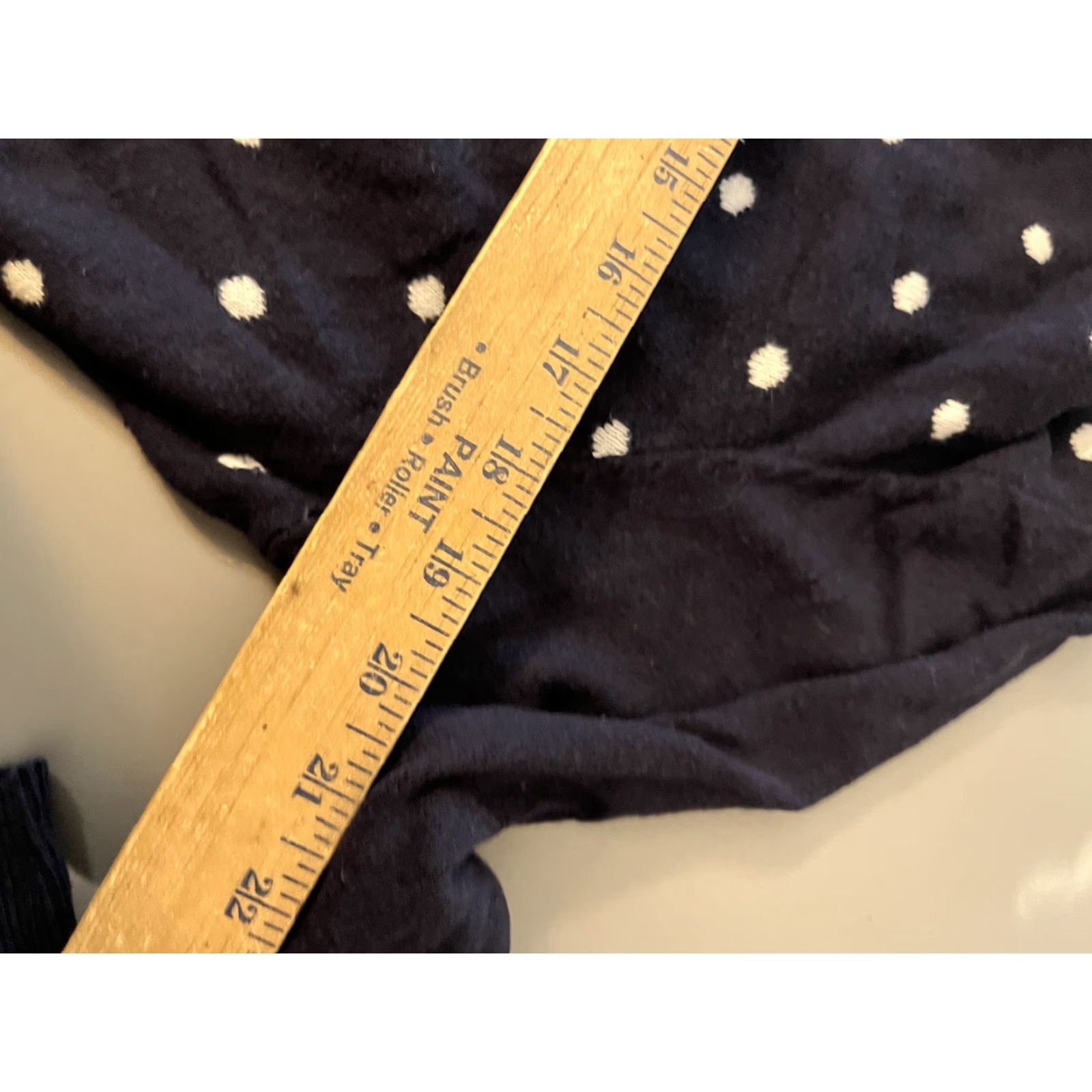 Croft & Barrow VINTAGE Croft & Barrow Cardigan Sweater Womens L Navy Blue Polka Dot Crew Neck L Size L / US 10 / IT 46 - 5 Thumbnail