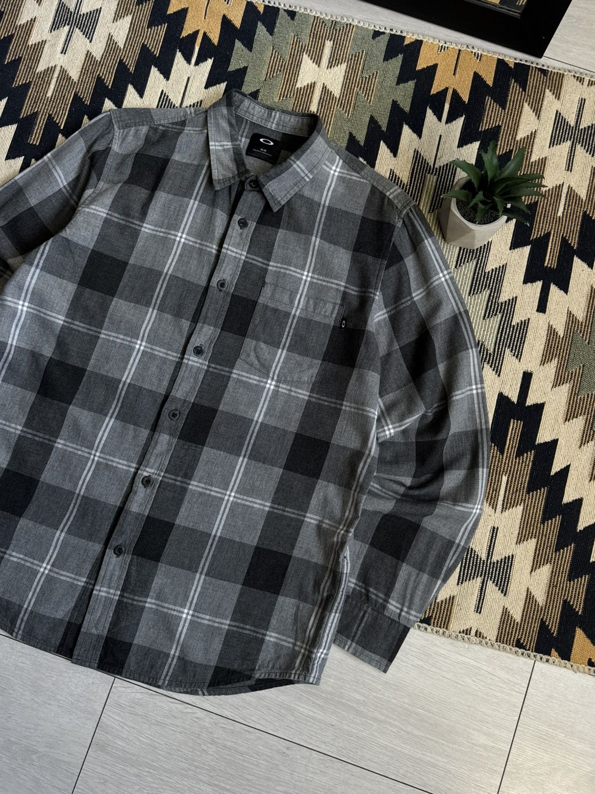Oakley Vintage Oakley Flannel Checked Button Up Shirt Size US M / EU 48-50 / 2 - 3 Thumbnail
