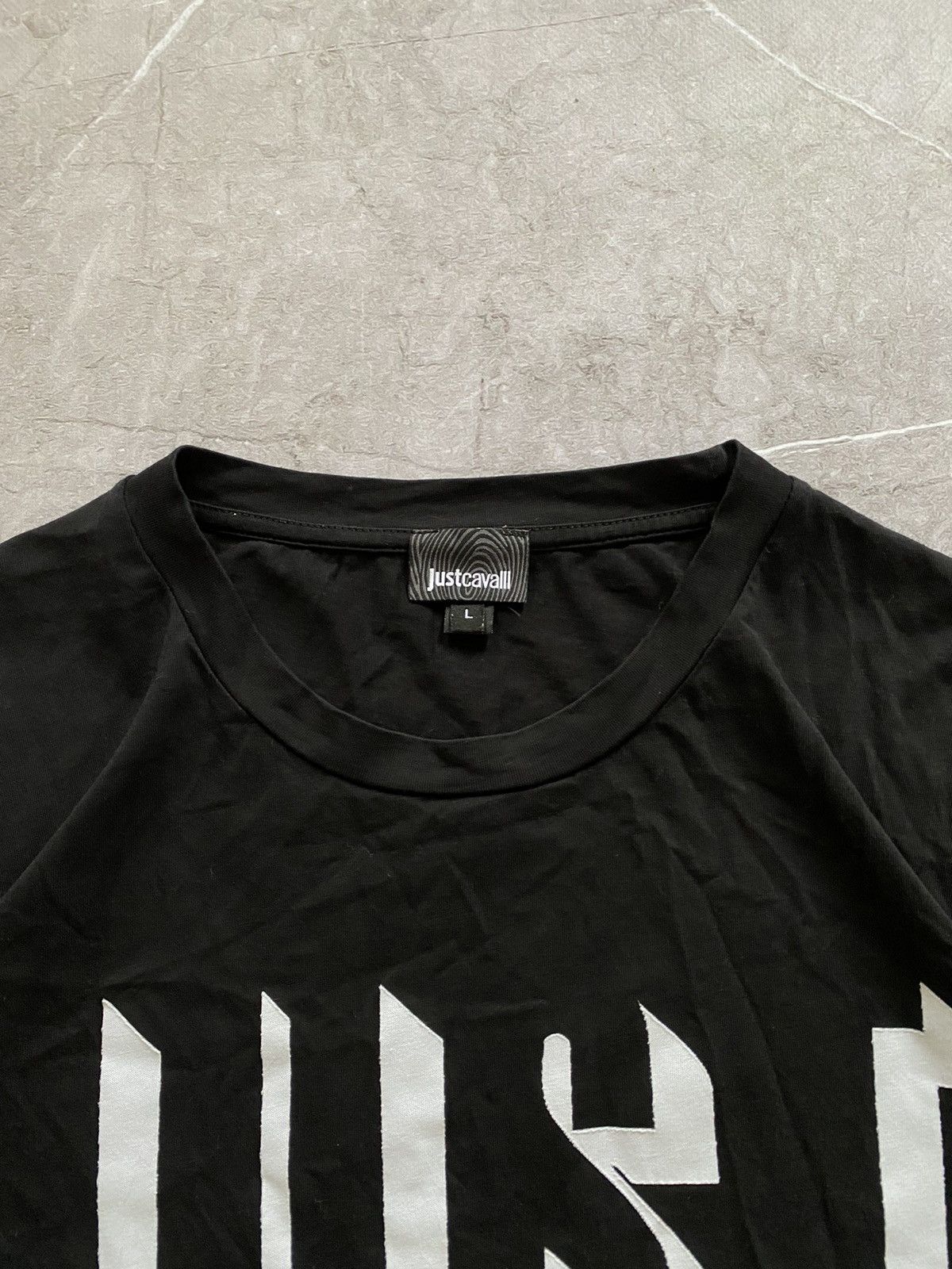 Just Cavalli × Roberto Cavalli Just Cavalli Big Centre Logo Luxury Short Sleeve Tee Shirt Size US L / EU 52-54 / 3 - 5 Thumbnail