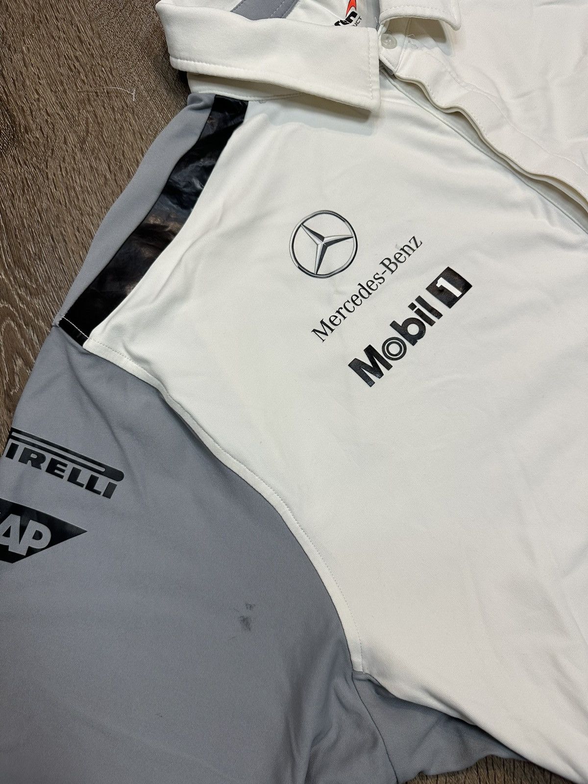 Hugo Boss × Mercedes-Benz Mclaren Team Mercedes Benz Jersey Formula 1 Racing Shirt Size US XXL / EU 58 / 5 - 4 Thumbnail