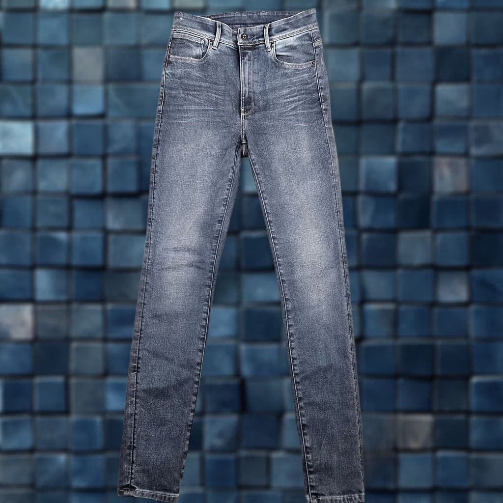 G-Star G-star RAW Kafey Ultra High Skinny Jeans Women's 28 Teal Blue Denim Slim Stretch Regular Fit Belted 5-Pocket Casual Jeans Style Skinny Size 28" / US 6 / IT 42 - 1 Thumbnail