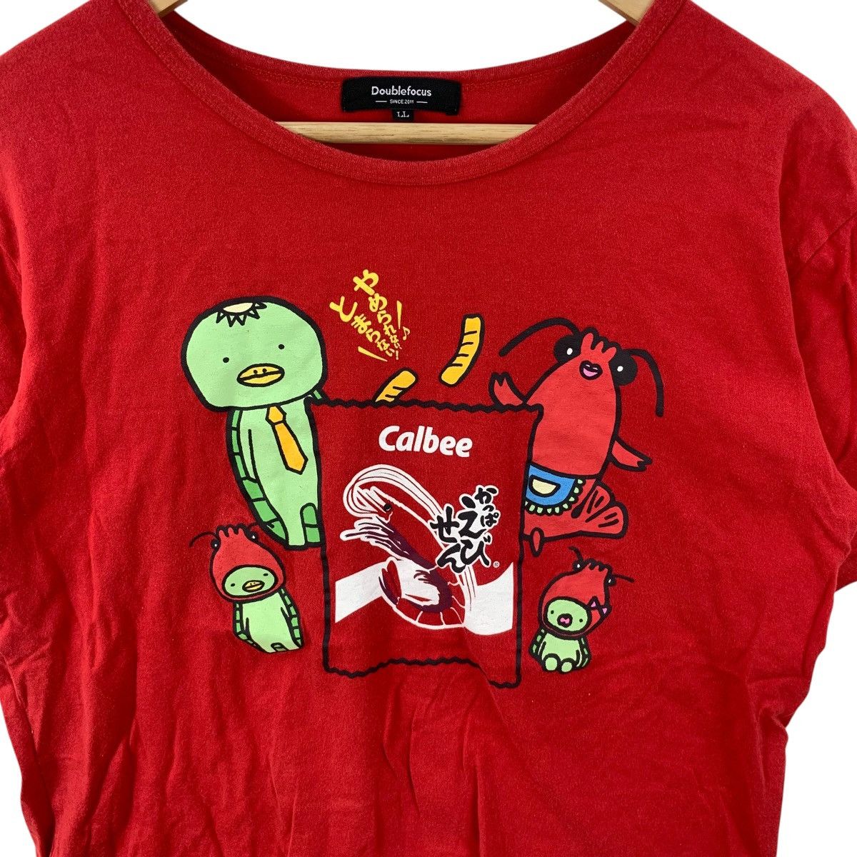 Other Doublefocus Calbee Snack Graphic Tee Red Cartoon Character Size L / US 10 / IT 46 - 6 Thumbnail