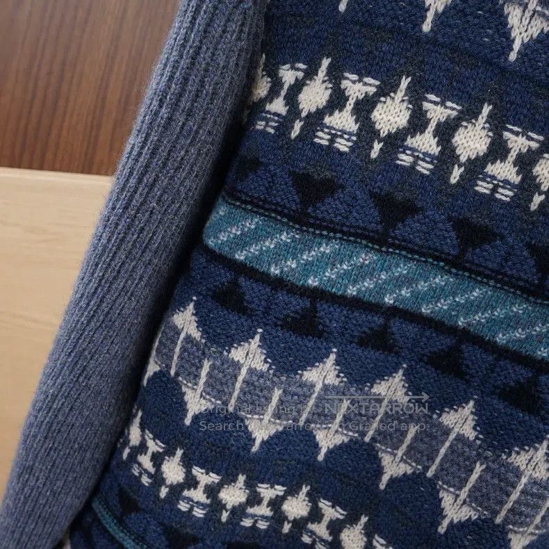 Loro Piana LORO PIANA Navy Blue Wool Crewneck Sweater Size US M / EU 48-50 / 2 - 5 Thumbnail