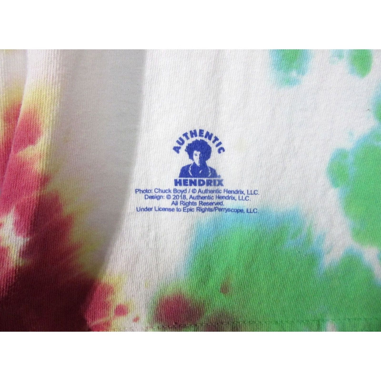 Liquid Blue Liquid Blue Jimi Hendrix Shirt Mens Large White Multicolor Dye Electric Ladyland Shirt Size US L / EU 52-54 / 3 - 2 Thumbnail