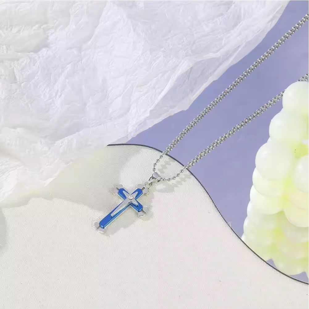 Other Vintage Crosses Pendant Necklace With Bead Chain Jewelry Size ONE SIZE - 6 Thumbnail