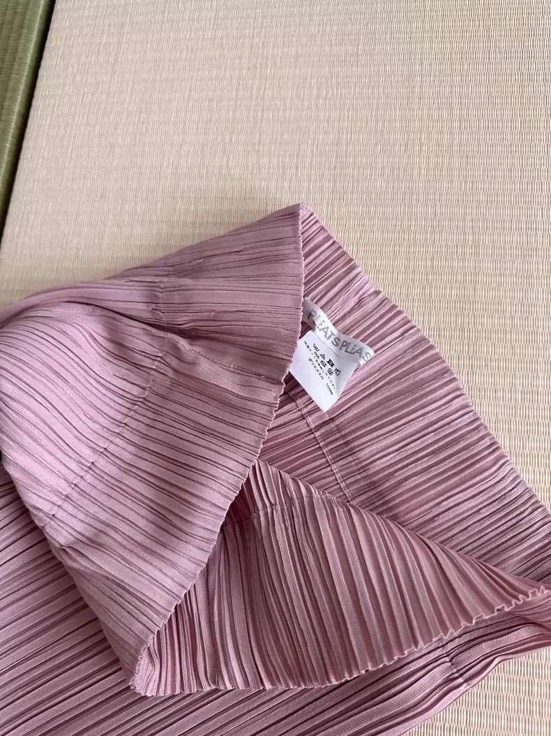 Issey Miyake Issey Miyake size:2 Pink pleated casual high-waisted skinn Size 31" - 7 Thumbnail