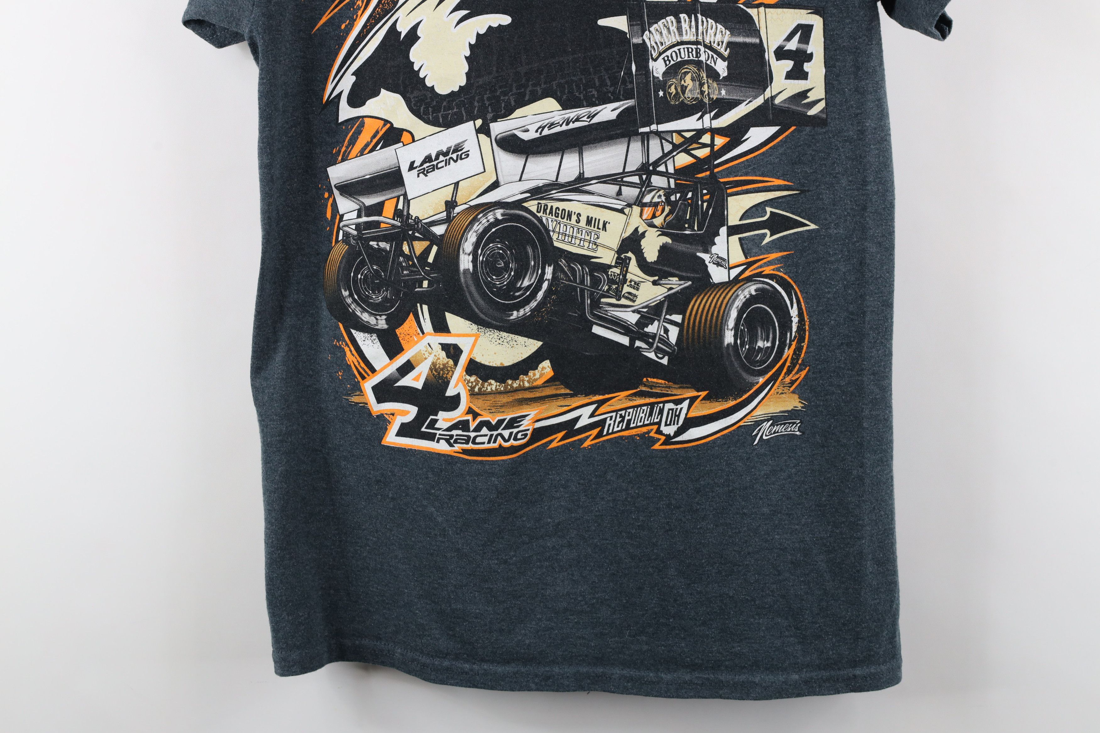 Vintage Streetwear Cap Henry Car Racing Short Sleeve T-Shirt Gray Size US XS / EU 42 / 0 - 14 Thumbnail