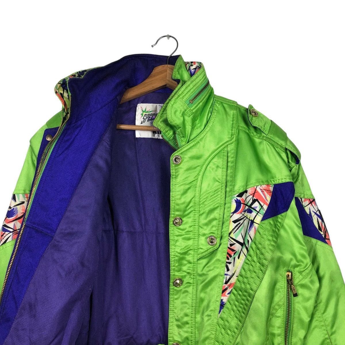 Japanese Brand 📌Cropped Bomber Jacket Ski Wear Killy Multi Color Size US L / EU 52-54 / 3 - 13 Thumbnail