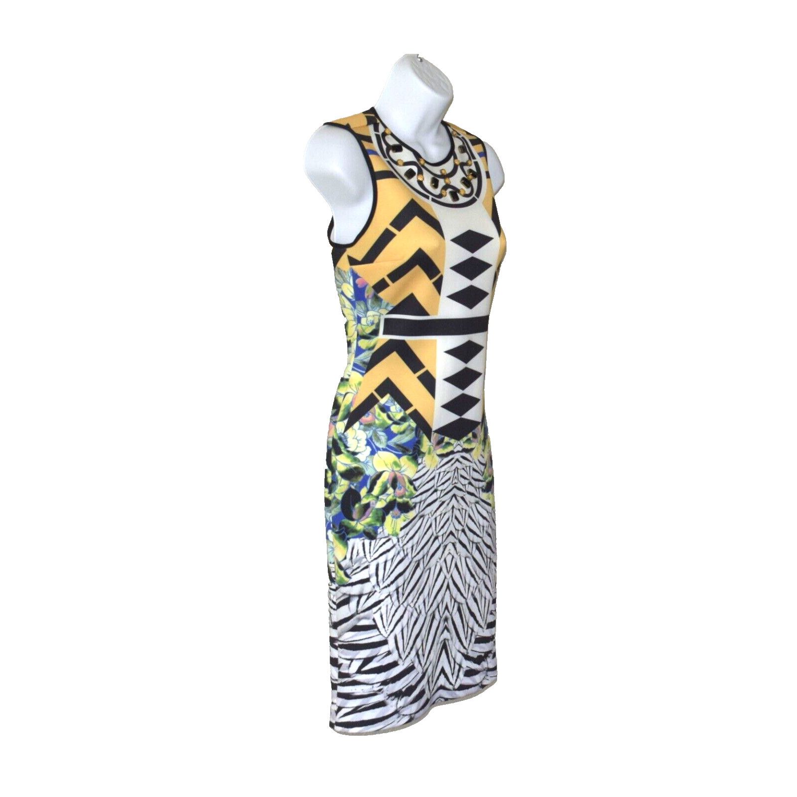 Clover Canyon NWT CLOVER CANYON Gem Embellished Neoprene Bodycon Dress S Size S / US 4 / IT 40 - 2 Thumbnail