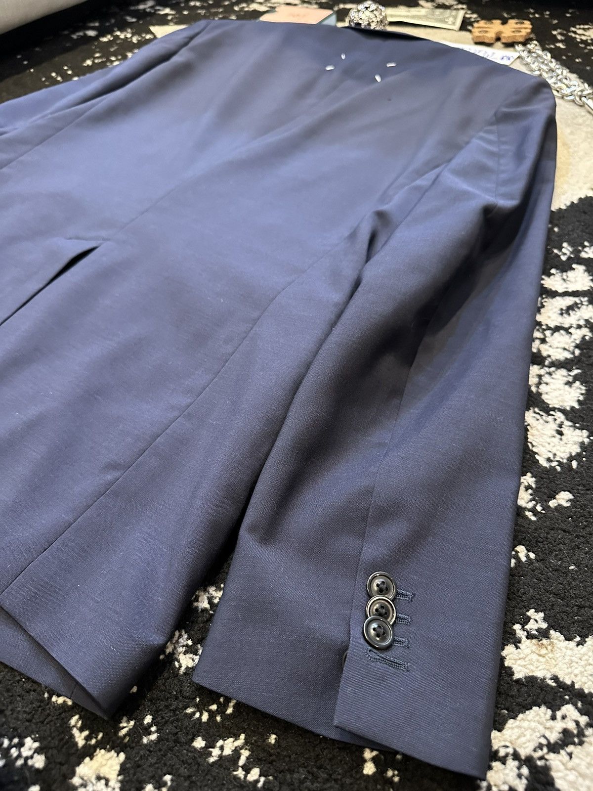 Maison Margiela Maison Margiela Blue Linen Suit Size 36S - 10 Thumbnail