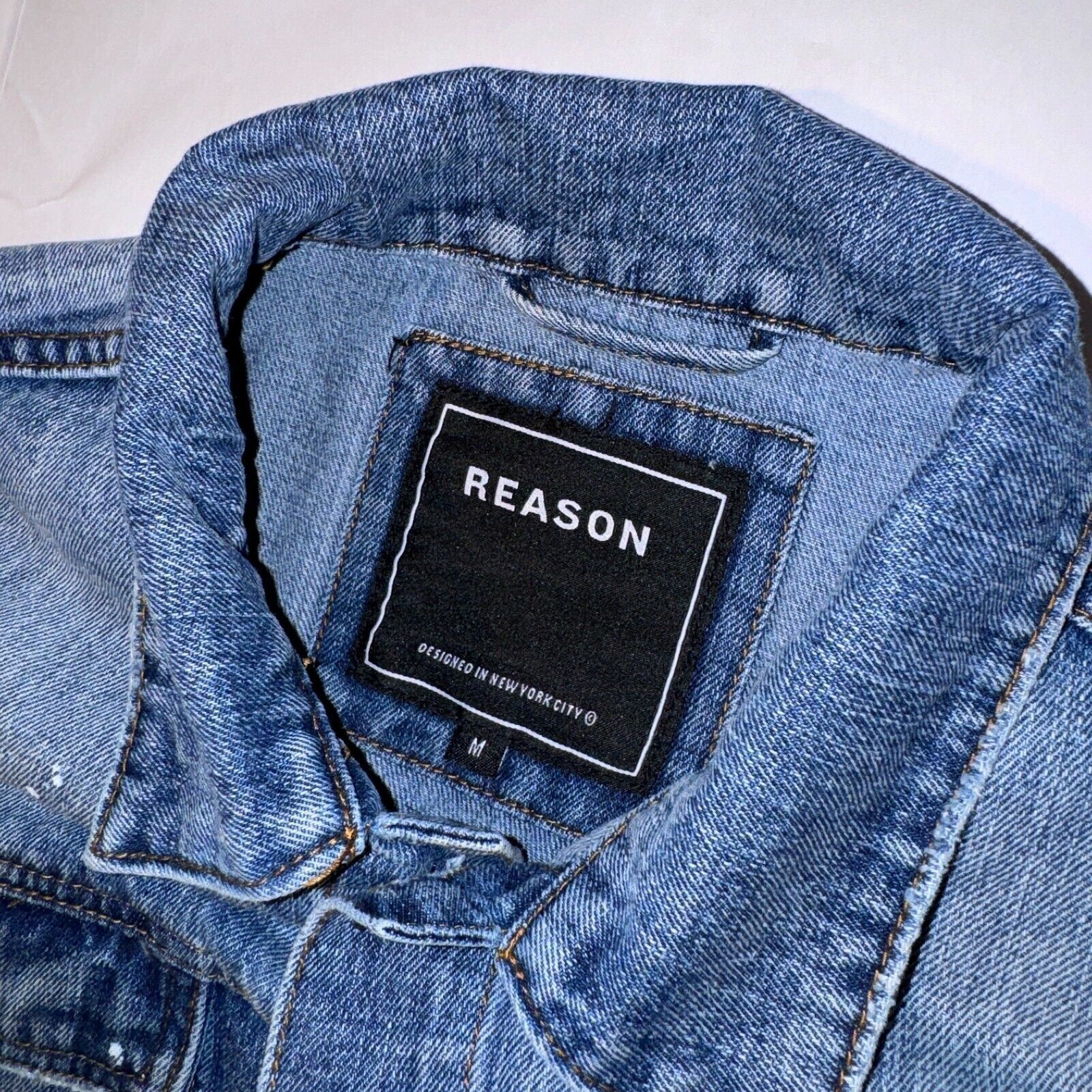 Reason Reasons Denim Cowgirl Jacket - M - Rhinestone Tassel Paint S Size M / US 6-8 / IT 42-44 - 2 Thumbnail
