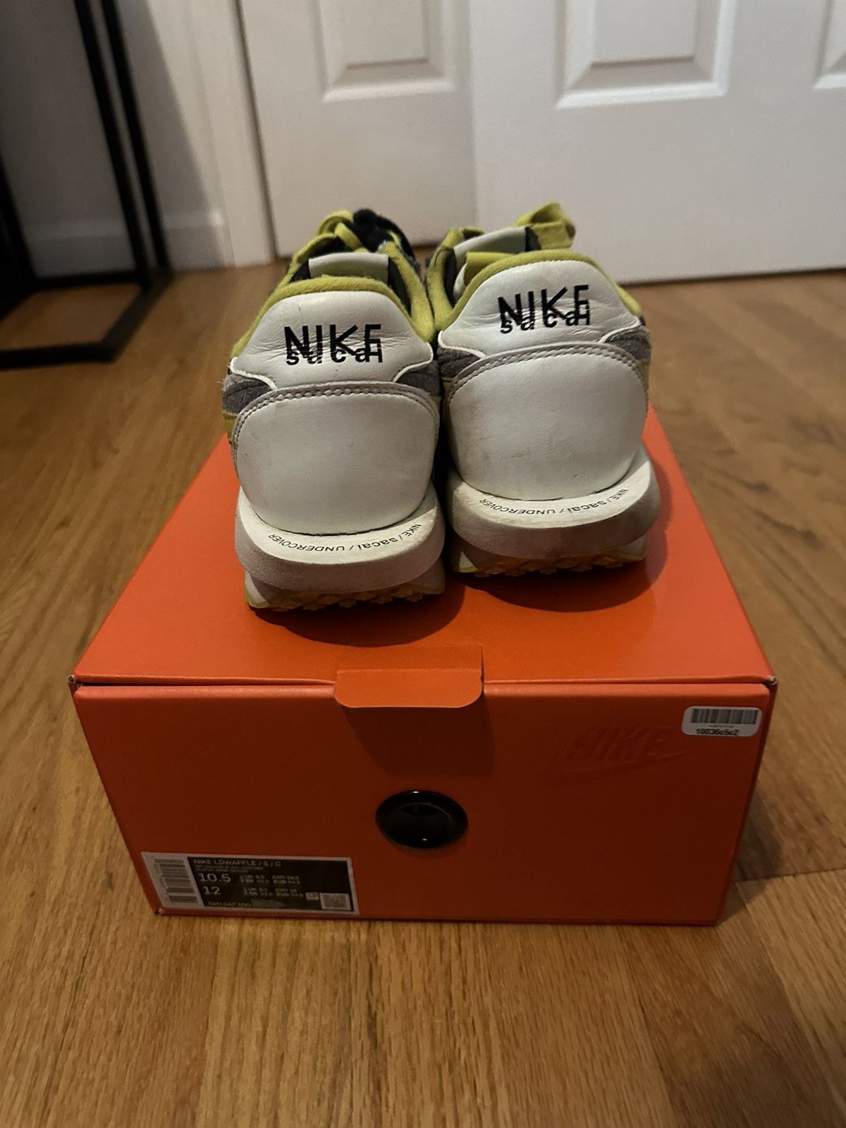 Nike × Sacai Nike LD Waffle Sacai Black Bright Citron Size US 10.5 / EU 43-44 - 2 Thumbnail