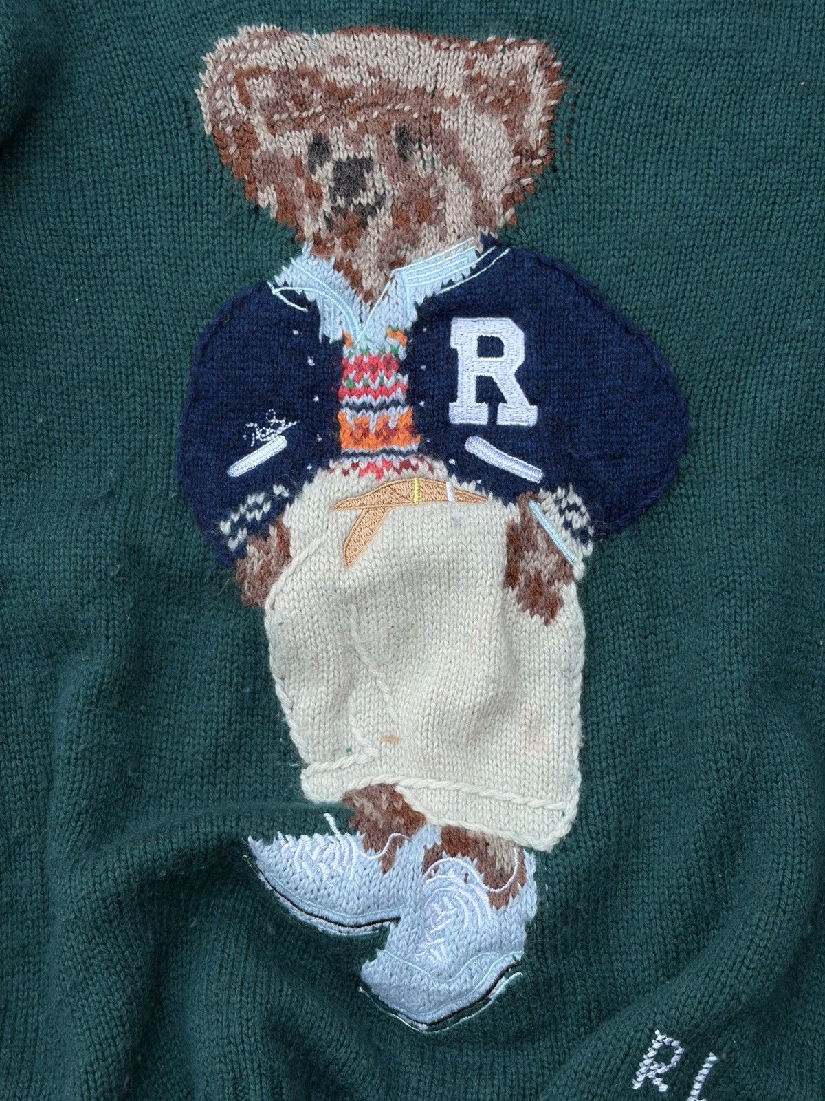 Polo Ralph Lauren Vintage 00s Polo Ralph Lauren Bear Knit Sweater Size US S / EU 44-46 / 1 - 3 Thumbnail