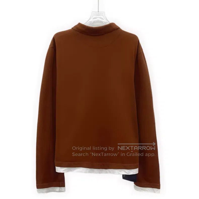Prada Prada 24 dark brown triangle cotton lapel single-breasted Size US XS / EU 42 / 0 - 2 Thumbnail