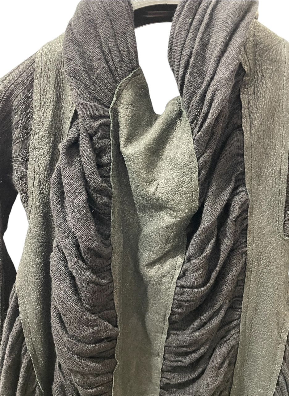 10sei0otto 10sei0otto leather insert knitwear cape/jacket Size S / US 4 / IT 40 - 5 Thumbnail