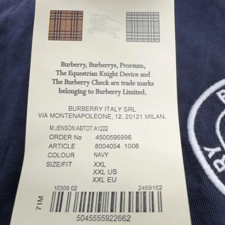 Burberry Burberry Burberry SS21 Casual Logo T-Shirt-2507 Size US XXL / EU 58 / 5 - 8 Thumbnail