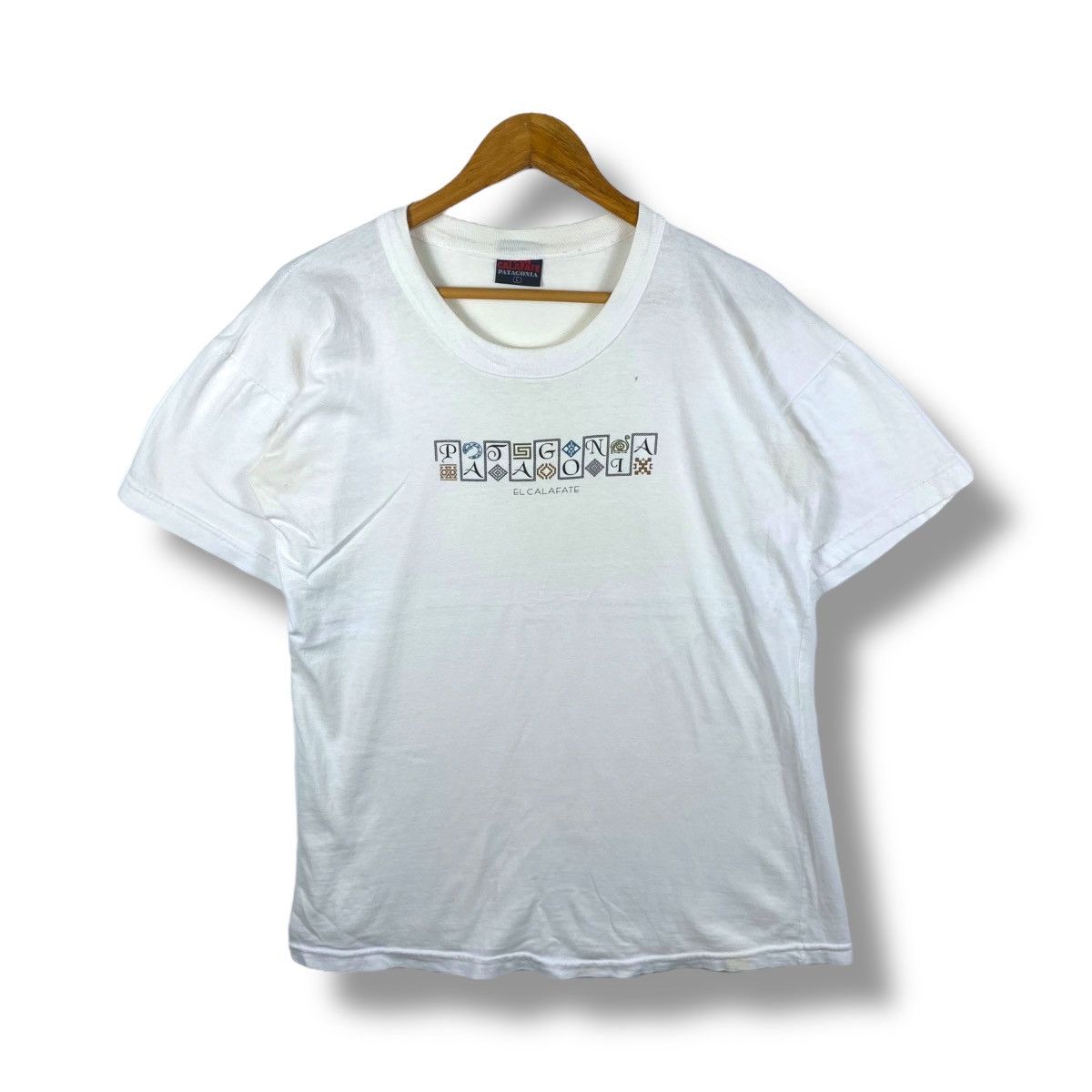 Patagonia Vintage 90's PATAGONIA El Calafate Graphic Tee Shirt Large Size US L / EU 52-54 / 3 - 1 Thumbnail