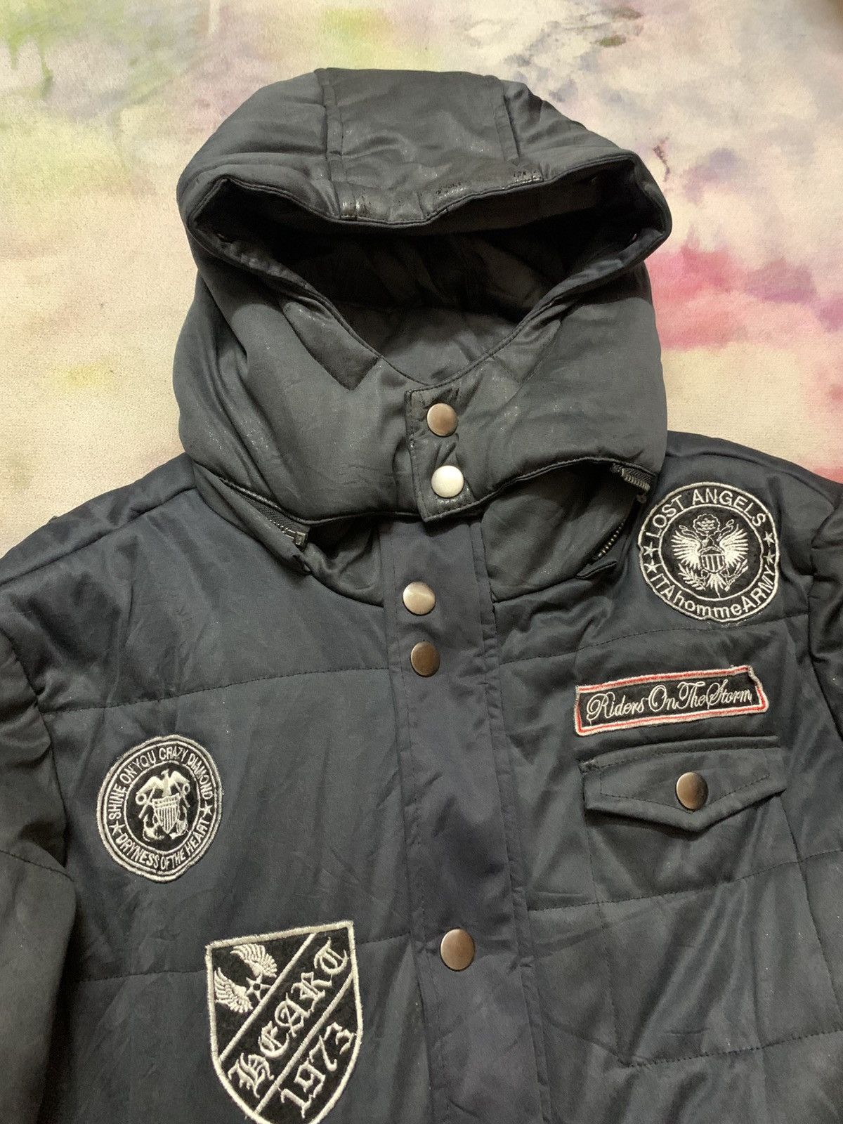In The Attic In the Attic Apocalypse Goth Distress Puffer Jacket Size US M / EU 48-50 / 2 - 5 Thumbnail