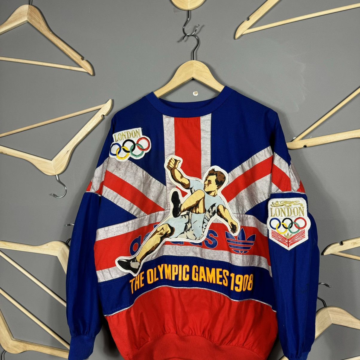 Vintage Vintage Adidas 90s London Olympic Games 1948 Sweatshirt Size US M / EU 48-50 / 2 - 3 Thumbnail