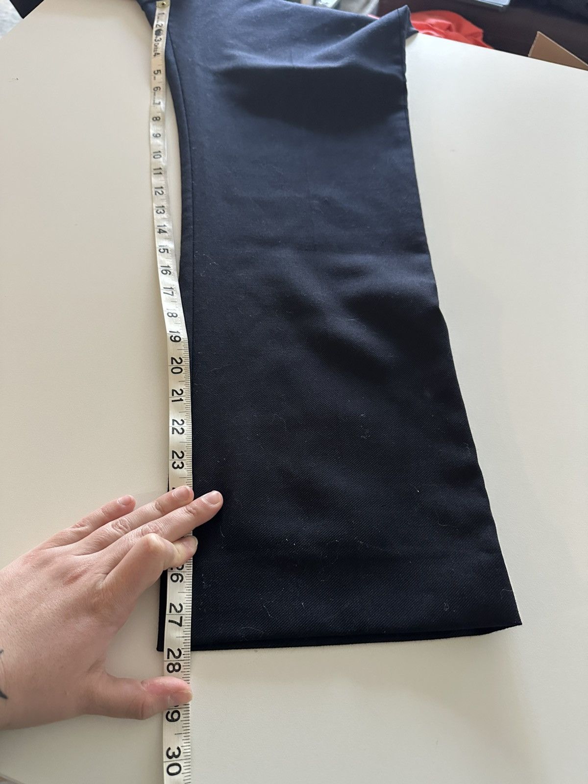 Acne Studios Acne Studios Rene Twill Paw15 Wool/Mohair Pants Navy Blue 38 Size US 38 / EU 54 - 4 Thumbnail