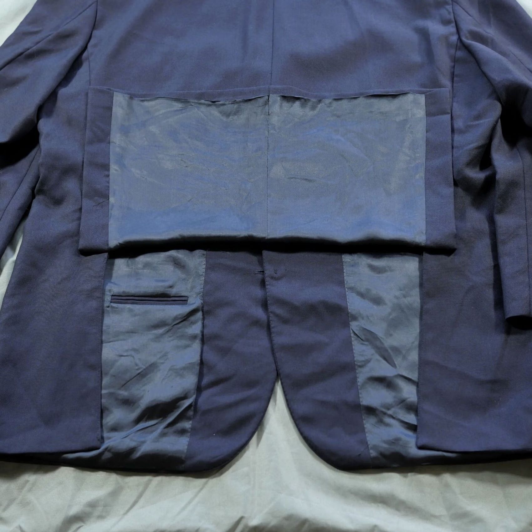 Vintage Caracciolo Blazer Mens 44 Blue Loro Piana Super 100 Fit Wool Blue Buttons Size 44R - 3 Thumbnail