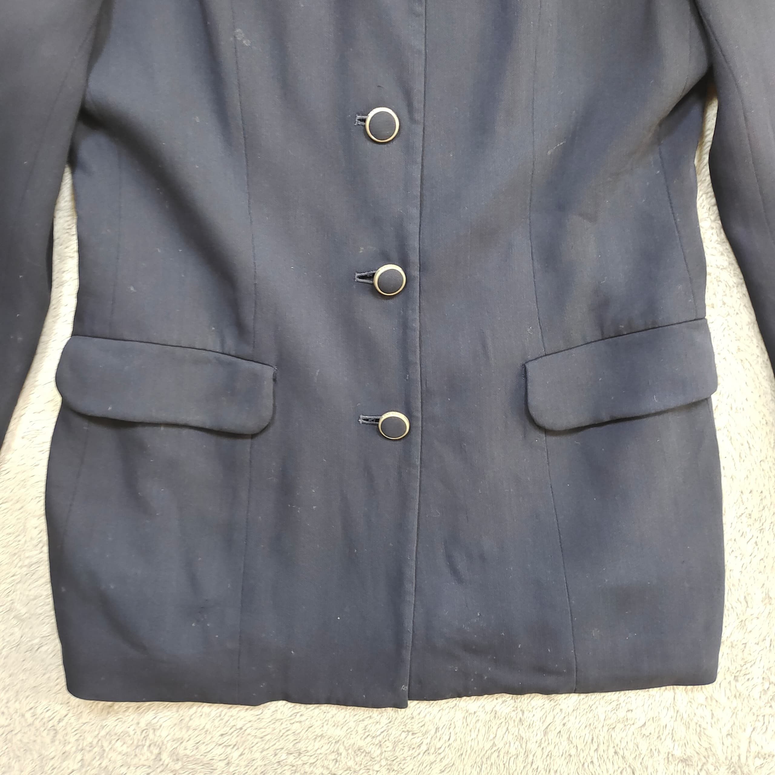 Courreges Vintage 80s Courrèges Paris Wool Blazer Size 38R - 4 Thumbnail