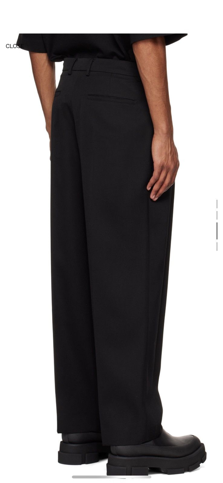 Juun.J Junn.J Black Pleated Trousers Size US 30 / EU 46 - 2 Thumbnail