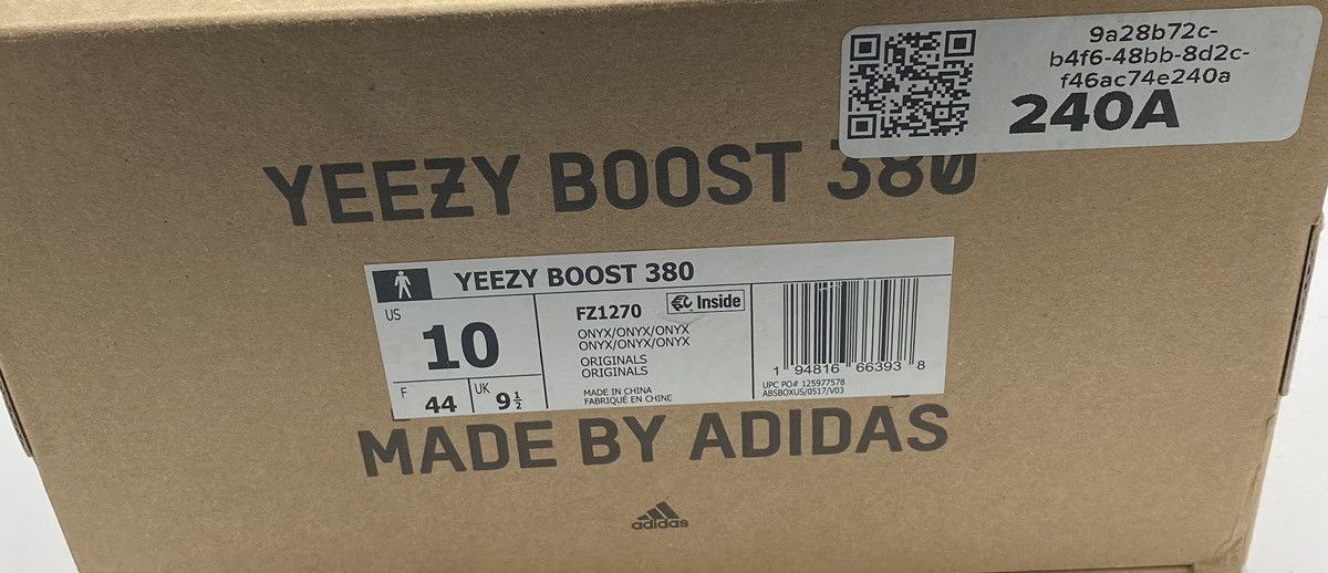 Yeezy Adidas Yeezy Boost 380 Onyx Size US 10 / EU 43 - 6 Thumbnail
