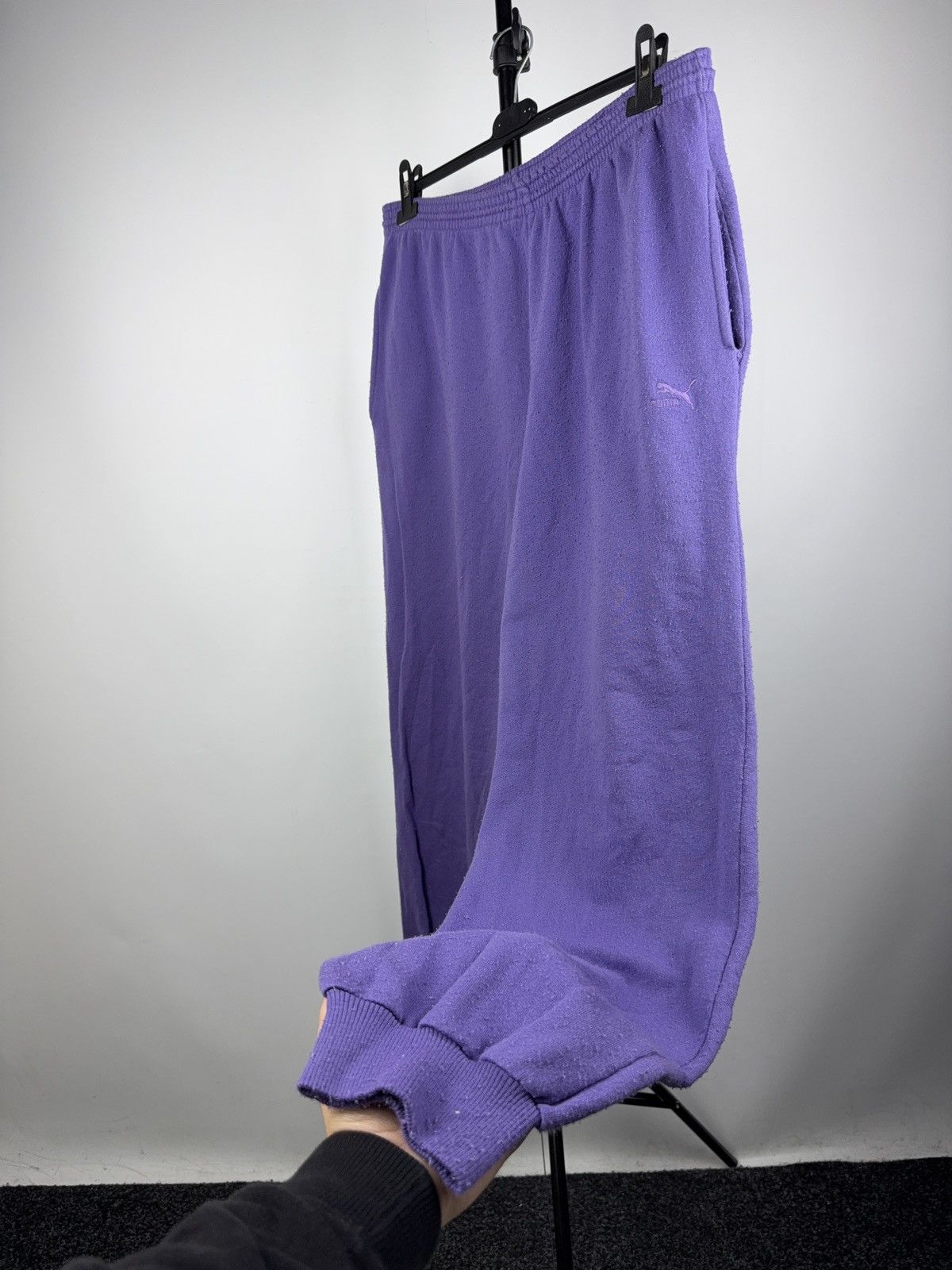 Puma Retro Vintage 90s Puma Made in Italy Purple Sweatpants L-XL Size US 36 / EU 52 - 3 Thumbnail