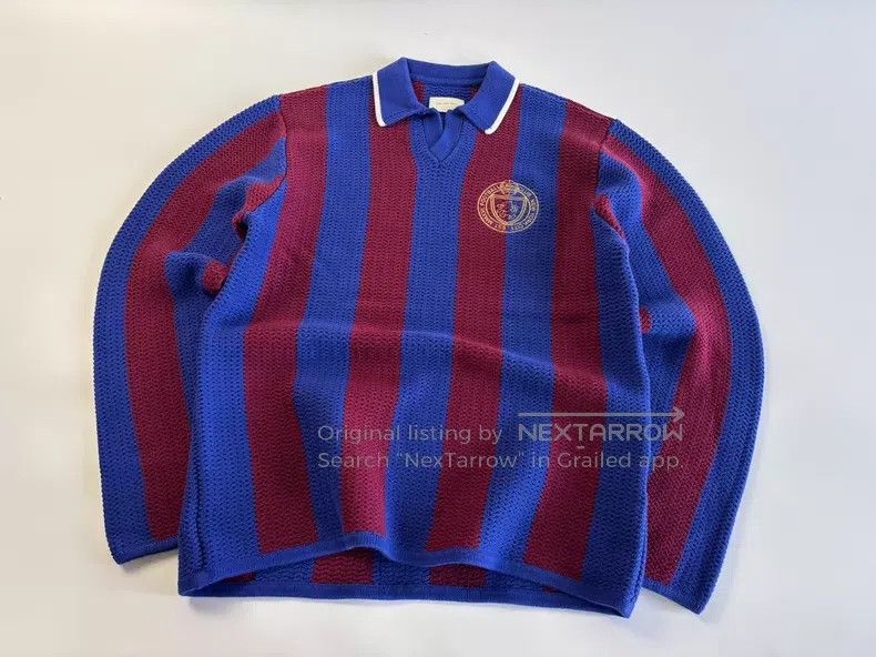 Aime Leon Dore Aime Leon Dore Knitted Striped Collar Soccer Jersey Size US M / EU 48-50 / 2 - 1 Thumbnail