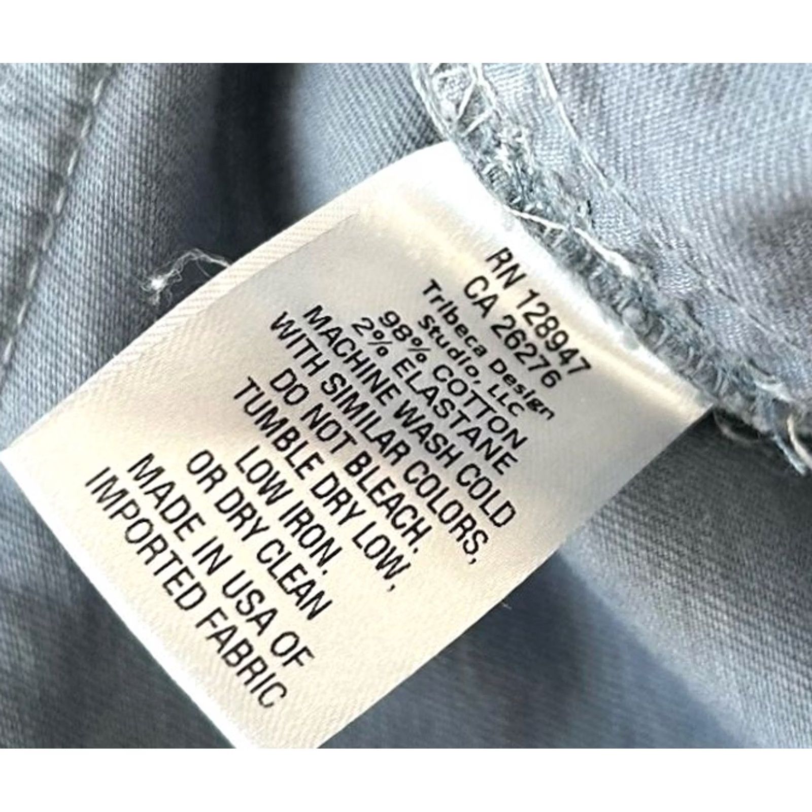 Nili Lotan Nili Lotan Cropped Womens 2 Blue Military Pant ISA Made Women Size 26" / US 2 / IT 38 - 6 Thumbnail