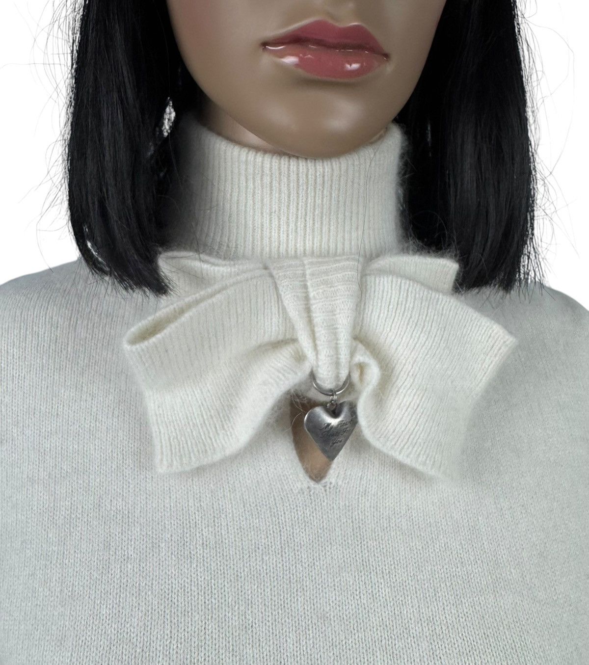 Viktor & Rolf Viktor & Rolf H&M Angora Sweater Turtleneck Heart Bow size S Size S / US 4 / IT 40 - 10 Thumbnail