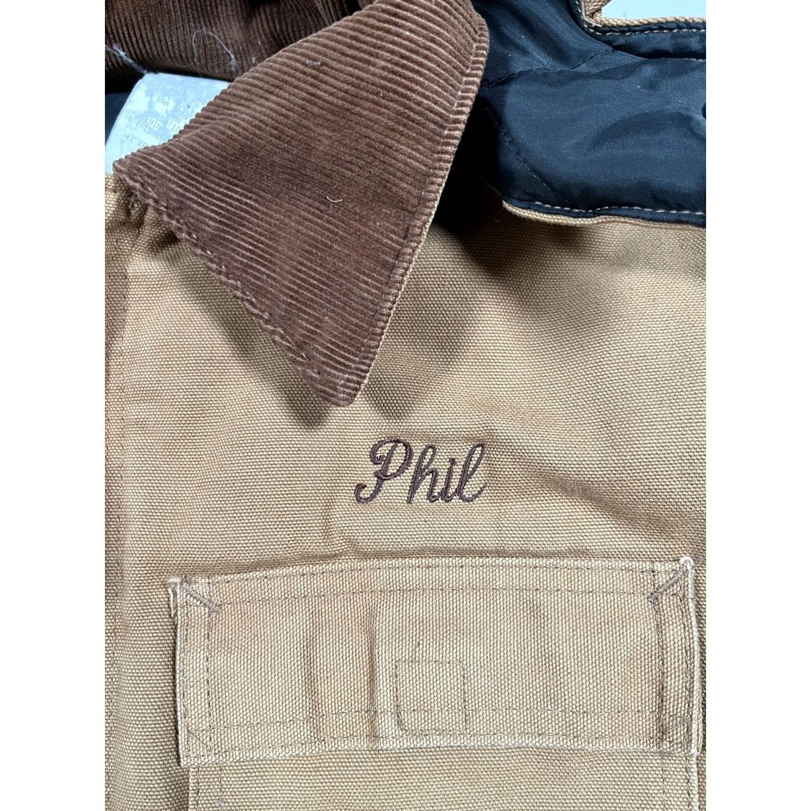 Carhartt VINTAGE Carhartt Coat Mens 46 Brown Canvas Hooded Insulated Fur Trim Parka USA Size US S / EU 44-46 / 1 - 6 Thumbnail