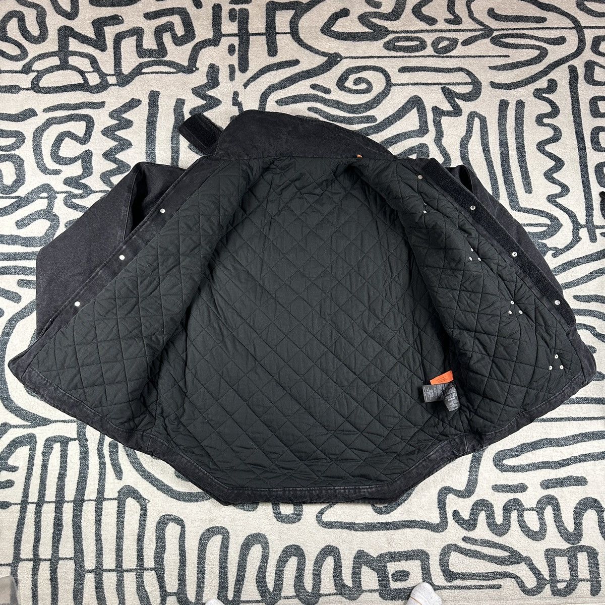 Heron Preston Black Fireman Jacket Clasp Size XL