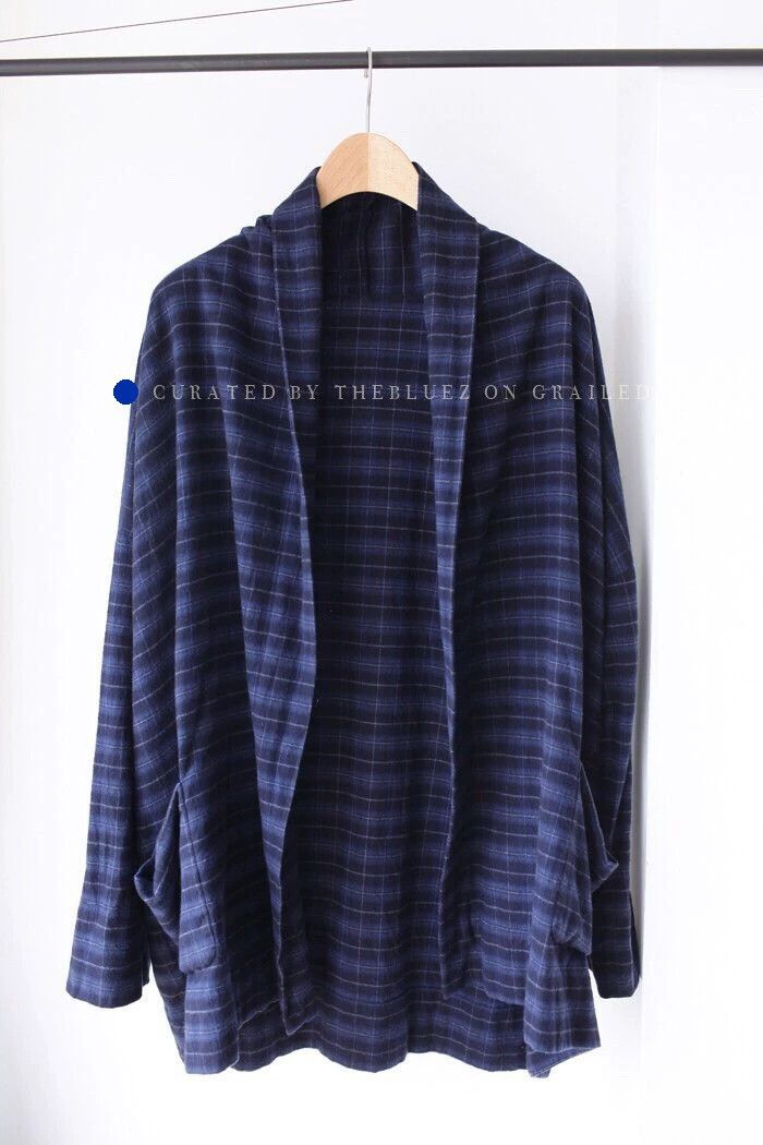 Arts & Science Elegant Blue Kimono Cardigan for Men Size US M / EU 48-50 / 2 - 1 Thumbnail