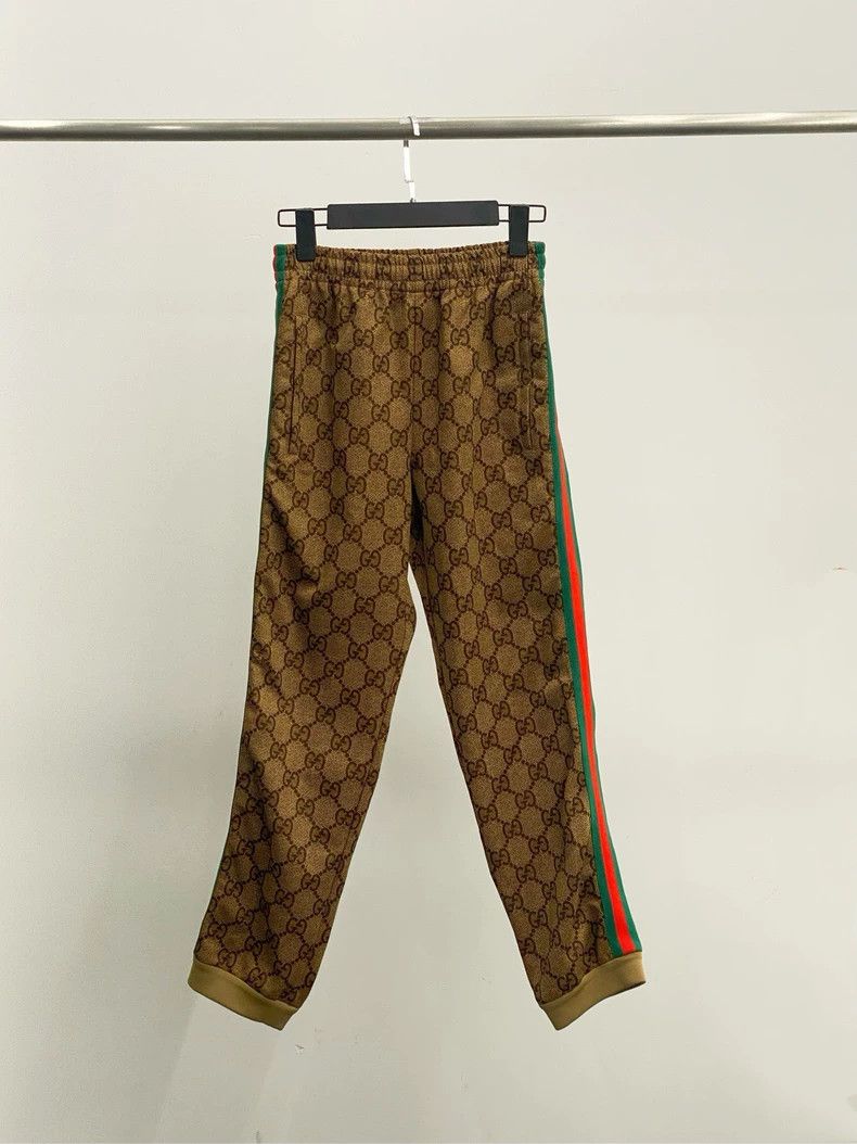 Gucci Gucci Brown Red Green Stripe Pants Size US 26 / EU 42 - 1 Thumbnail