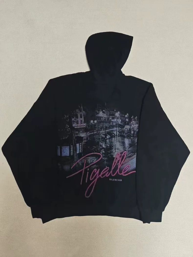 Balenciaga Balenciaga 24fw Teddy Fleece Paris Night View Pigalle Nero Size US M / EU 48-50 / 2 - 1 Thumbnail